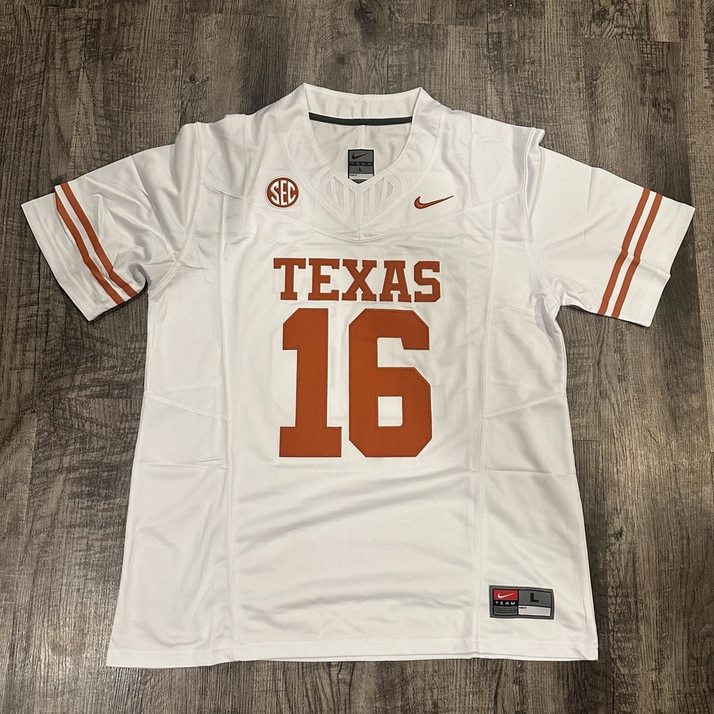 Arch Manning Texas Longhorns White Jersey Men’s Size S-3XL